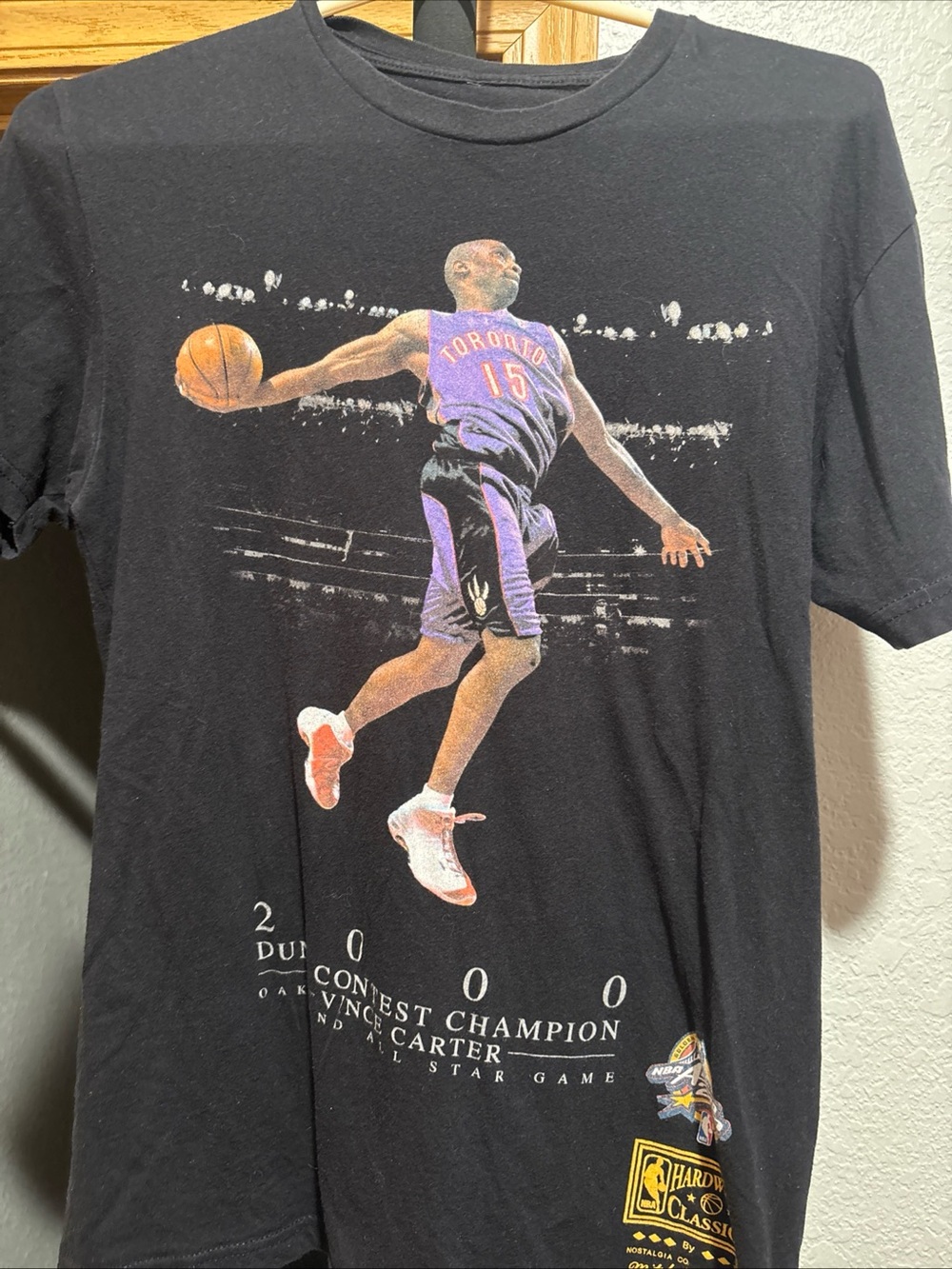 Champion Black Toronto Vince Carter Dunk Graphic Tee